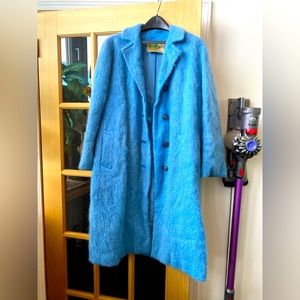 Wool/ Mohair vintage coat made in Scotland by Andrew Stewart